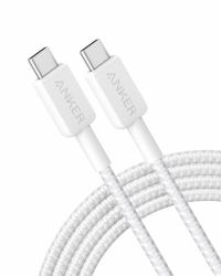 Anker A81B6G21 καλώδιο Lightning 1,8 m Λευκός [Άσπρος] (322 USB-C TO LGT CAB 6FT BRAIDED W)