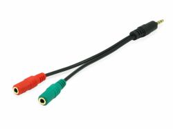 Equip 147943 καλώδιο ήχου 1,5 m 2 x 3.5mm 3.5mm Μαύρος [Μαύρο] (Audio Cable 1.5 M 2 X 3.5Mm - 3.5Mm Black - Warranty: 12M)