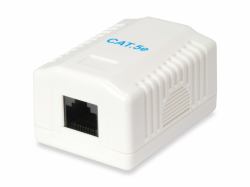 Equip 235113 κουτί εξόδου RJ-45 Λευκός [Άσπρος] (Equip 235113 Outlet Box Surface Mount 1-Port UTP Cat.5e; white . [2Years warranty])