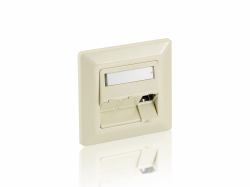 Equip 761304 διακόπτης & εξωτερικό κάλυμμα Λευκός [Άσπρος] (3-Port German Faceplate, Pure - White - Warranty: 12M)