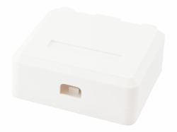 Equip 125124 κουτί εξόδου Λευκός [Άσπρος] (2-Port Keystone Jack Surface - Mount Box - Warranty: 12M)