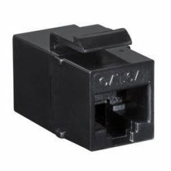 Keystone Coupler Cat.6A UTP, - 2xRJ45, black RJ45 Cat6A - Warranty: 48M