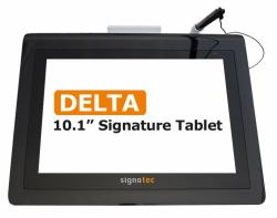 Signotec Delta 25,6 cm [10.1"] Μαύρος [Μαύρο] TFT (Signature pad Delta - 10,1in color dislay - Power over Ethernet [PoE] - Warranty: 24M)