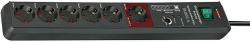 Secure-Tec 19.500A 6 AC - outlet[s] Anthracite 3 m - 6-way, 3500W, 3m, Anthracite - Warranty: 12M