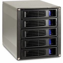 Inter-Tech ST-5255 Περίβλημα σκληρού δίσκου Μαύρος [Μαύρο] 2.5/3.5" (Inter-Tech Wechselrahmen 5-fach ST-525)