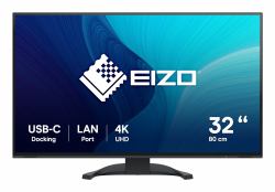 EIZO FlexScan EV3240X-BK επίπεδη οθόνη 80 cm [31.5"] 3840 x 2160 εικονοστοιχεία 4K Ultra HD LCD Μαύρος [Μαύρο] ([UK] EV3240X 32 4k Widescreen IPS EV3240X-BK)