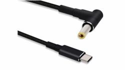 Microconnect USBC-DC-5A-12V μετατροπέας καλωδίου 5.5 x 2.5 mm Μαύρος [Μαύρο] (USB-C to DC 5,5*2,5mm 12V 5A, - 1,2m - Warranty: 60M)