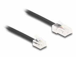 DeLOCK 88035 καλώδιο τηλεφωνίας 1 m Μαύρος [Μαύρο] 