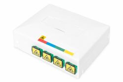 Digitus DN-931094 περίβλημα σύζευξης οπτικών ινών (FTTH ENCLOSURE WITH 4X SC[APC] - SX ADAPTER SURFACE DINRAIL MOUNT)