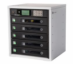 LocknCharge FUYL Tower 5 Ερμάριο διαχείρισης φορητών συσκευών Μαύρος [Μαύρο], Γκρι (LOCKNCHARGE FUYL TOWER 5 MK2 - CHARGING CABINETS UP TO 5 DEVICE)