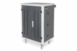 Digitus Mobile charging cabinet for notebooks / tablets up to 15.6 inch, data synchronization, UV-C (CHARGINGTROLLEY UV-C DATA SYNC - 30 CHARGEBASES 3962CM 156 BLK)