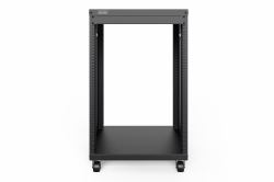 Digitus DN-48001 ράφι για εξυπηρετητές 16U Ελεύθερο ράφι Μαύρος [Μαύρο] (UNI 19-INCH RACK WITH CASTORS 16U)