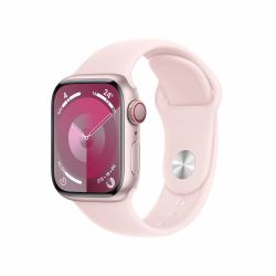 Apple Watch Series 9 41 mm Ψηφιακός 352 x 430 εικονοστοιχεία Οθόνη αφής 4G Ροζ Wi-Fi GPS (APPLE WATCH SERIES 9 LTE 41MM PINK ALUMINIUM SPORTS BAND S/M)