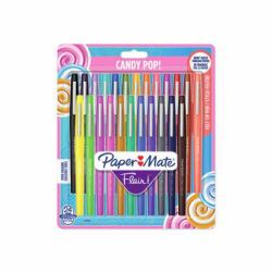 Papermate Flair Candy Pop Μέσαίο Στυλό τζελ με καπάλι Πολύχρωμο 24 τεμάχια (Paper Mate 1985617 Flair Candy Pop Felt pens Pack of 24 Assorted Colours)