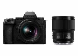 Panasonic Lumix S5IIX + S 20-60MM F3.5-5.6 + 50mm F1.8 MILC 24.2 MP CMOS 12000 x 8000 pixels Black (LUMIX DC-S5IIXWE - Panasonic Lumix S5 IIX Body with Lumix S 20-60mm and 50mm)