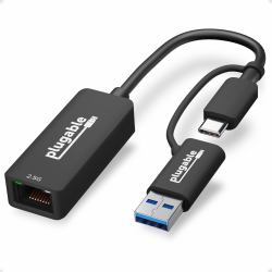 Plugable Technologies USBC-E2500 κάρτα δικτύωσης Ethernet 5000 Mbit/s (Plugable 2.5G USB C to Ethernet Adapter)