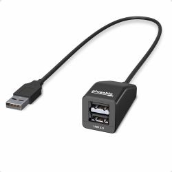 Plugable Technologies USB2-2PORT κατανεμητής διεπαφών USB 2.0 480 Mbit/s Μαύρος [Μαύρο] (Plugable USB 2.0 2-Port Splitter)
