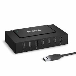 Plugable Technologies USB2-HUB7BC-EU κατανεμητής διεπαφών USB 2.0 Type-B 480 Mbit/s Μαύρος [Μαύρο] (Plugable USB 2.0 Hub 60W Power Adapter)