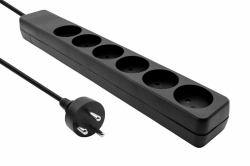Microconnect MC-GRU0603DKB επέκταση ρεύματος 3 m 6 Έξοδος [οι] εναλλασσόμενου ρεύματος Εσωτερικός [Εσωτερικού χώρου] Μαύρ�...