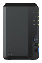 Synology DiskStation DS223 NAS Mini Tower Realtek RTD1619B 2 GB DDR4 8 TB HDD DiskStation Manager Black (Synology DS223/8TB SYN HAT3300)