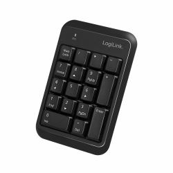 LogiLink ID0201 αριθμητικό πληκτρολόγιο Laptop Bluetooth Μαύρος [Μαύρο] (Keypad, BT 5.1, 17 keys, black - Warranty: 48M)