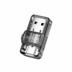 LogiLink BT0054 δέκτης μουσικής bluetooth Γκρι, Διαφανής (USB-A /USB-C BT 5.0 Adapter, - USB 3.2 Gen1 - Warranty: 48M)