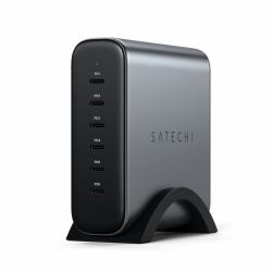 Satechi ST-C200GM-EU φορτιστής κινητών συσκευών Παγκόσμιος Γκρι AC Εσωτερικός [Εσωτερικού χώρου] (Satechi 200WUSB-C 6-Port PD GaNCharg...