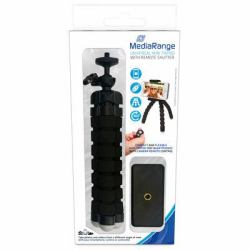MediaRange MRMA205 τρίποδο Κινητό τηλέφωνο 3 πόδι [-ια] Μαύρος [Μαύρο] (Tripod Mobile Phone 3 Leg[S] - Black - Warranty: 12M)