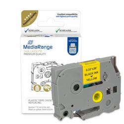 MediaRange MRBTZ621 ταινία κατασκευής ετικετών Μαύρο σε κίτρι...