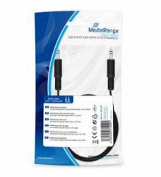 MediaRange MRCS189 καλώδιο ήχου 1,5 m 3.5mm Μαύρος [Μαύρο] (Charge And Sync Cable, Usb - 2.0 To Mini Usb 2.0 B Plug, - 1.8M, Black - Warranty: 12M)