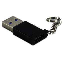 Inter-Tech 88885460 μετατροπέας καλωδίου USB Type C USB Type A Μαύρος [�...