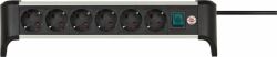 Power Extension 3 M 6 Ac - Outlet[S] Indoor Black, - Silver - Warranty: 12M