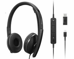 Lenovo 4XD1M39029 headphones/headset Wired Head-band USB Type-C Black (Lenovo ANC Headset G2 Zoom)