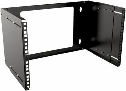 Lanview RAR210BL ράφι για εξυπηρετητές 6U Επίτοιχο ράφι Μαύρος [Μαύρο] (19" 6U Adjustable Depth Open - Frame Rack Wall Mount - Black - Warranty: 60M)