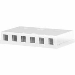 EFB Elektronik EC020400006 κουτί διακλάδωσης δικτύου Λευκός [Άσπρος] (KEYSTONE BOX 6PORT SURF-MOUNTED - PURE WHITE WITHOUT MODULE)