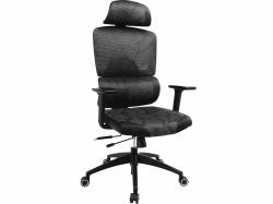 Sandberg 640-96 καρέκλα βιντεοπαιχνιδιών Καρέκλα gaming Παραγεμισμένο κάθισμα Μαύρος [Μαύρο], Γκρι (ErgoFusion Gaming Chair Pro - Wa...
