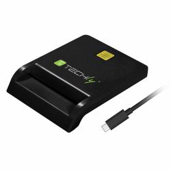 Techly I-CARD CAM-USB2TYC αναγνώστης έξυπνων καρτών Εσωτερικός [Εσωτερικού χώρου] USB USB 2.0 Μαύρος [Μαύρο] (Compact Smart Card - ReaderW...