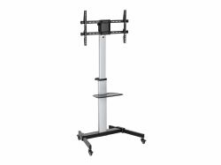 Equip 650630 βάση τηλεόρασης 2,18 m [86"] Άργυρος (37-86" Rotate Tv Cart - Warranty: 12M)