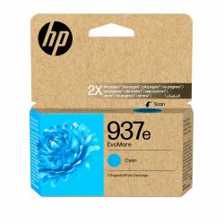 HP Δοχείο αυθεντικού κυανού μελανιού EvoMore 937e (HP 937E EVOMORE CYAN - EN/FR/IT/PT/ES INK CARTRIDGE)