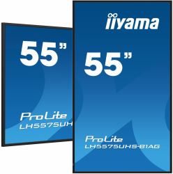 iiyama LH5575UHS-B1AG οθόνη σηματοδότησης Επίπεδη οθόνη ψηφιακής σήμανσης 138,7 cm [54.6"] LCD Wi-Fi 500 cd/m² 4K Ultra HD Μαύρος [Μαύρο] �...
