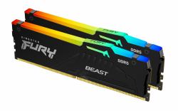 Kingston Technology FURY Beast RGB μονάδα μνήμης 64 GB 2 x 32 GB DDR5 6400 MT/s 288-pin DIMM ECC (Kingston FURY Beast RGB - 64GB:2x32GB)