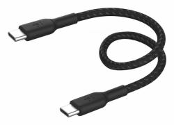 Belkin BoostCharge καλώδιο USB USB 2.0 0,15 m USB C 60 W Μαύρος [Μαύρο] (BOOSTCHARGE GEFLOCHTENES USB-C - BRAIDED CABLE BLACK 0.15M BLACK)