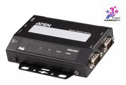 ATEN SN3402P serial server RS-232/422/485 (ATEN SN3402P - Device server - with PoE - 2 ports - RS-232, RS-422, RS-485, 100Mb LAN - desktop / wall / DIN rail mountable)