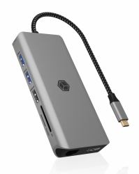 ICY BOX IB-DK4061-CPD Καλωδιωμένος [Ενσύρματος] USB 3.2 Gen 1 [3.1 Gen 1] T...