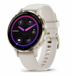 Garmin Venu 3S 3,05 cm [1.2"] AMOLED 41 mm Ψηφιακός 390 x 390 εικονοστοιχεία Οθόνη αφής Χρυσός [Χρυσό], Φιλντισένιος Wi-Fi GPS (Venu 3s Cream G...