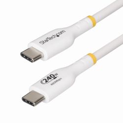 StarTech.com USB2EPR4MW καλώδιο USB USB 2.0 4 m USB C 0,48 Gbit/s 240 W Λευκός [Άσπρος] (USB-C CABLE USB-IF CERTIFIED - 240W PD EPR/TYPE-C CHARGER CORD)