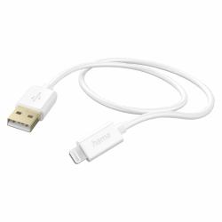 Hama 00201581 καλώδιο Lightning 1,5 m Λευκός [Άσπρος] (CHARGING CABLE USBA - LTNG 1.5 WHT)