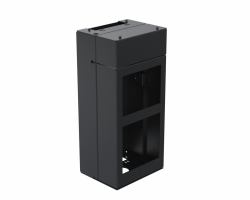 Ergonomic Solutions SpacePole Kiosk Kiosk center module [Integrated printer and scanner] (Kiosk center module - [Integrated printer and - scanner] - W:206 -BLACK- - Warranty: 60M)