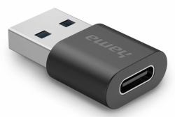 Hama USB Adapter, USB-A Plug - USB-C Socket, USB 3.2 Gen2, 10 Gbit/s (USB3.2 ADPT USBA PLUG-USBC SOCKET)