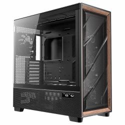 Antec FLUX PRO EUV Full Tower Μαύρος [Μαύρο], Ξύλο (Antec Flux PRO Full Tower Gaming Case, 1 x USB Type-C / 2 x USB 3.0, Tempered Glass Side Window Panel, Multi-Directional Vent Desi...
